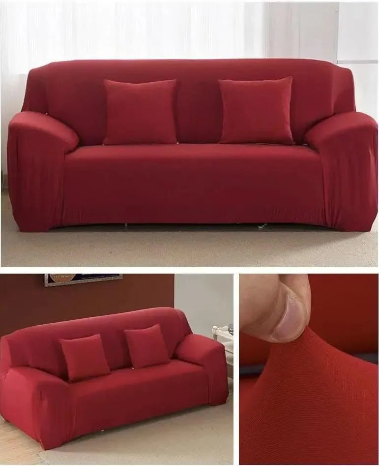 Stretch Sofa Slipcover – Red – product view 9 | Brivenzo