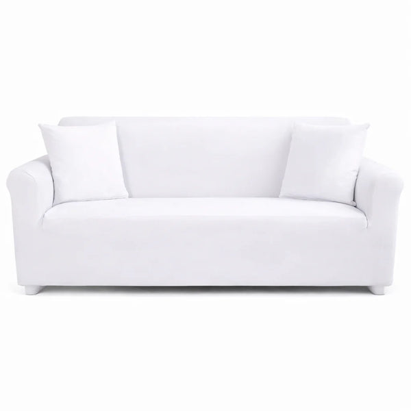 Stretch Sofa Slipcover – White – product view 1 | Brivenzo