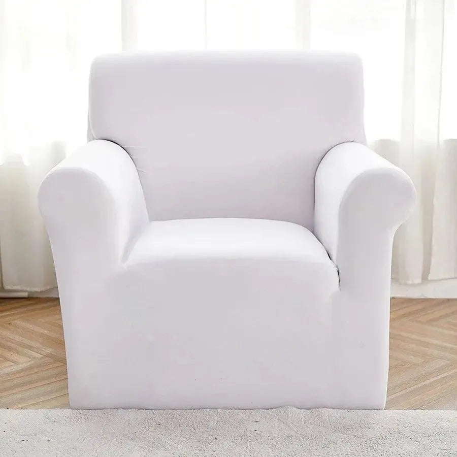 Stretch Sofa Slipcover – White – product view 8 | Brivenzo