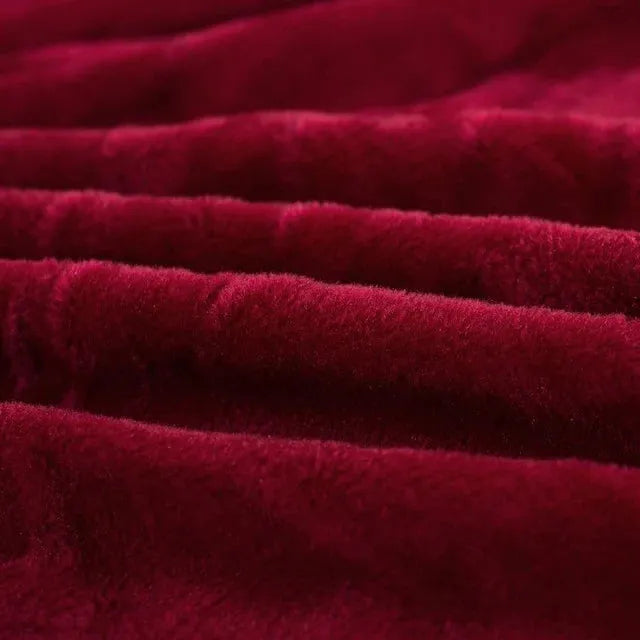 Stretch Sofa Slipcover – Wine Red Velvet – product view 5 | Brivenzo
