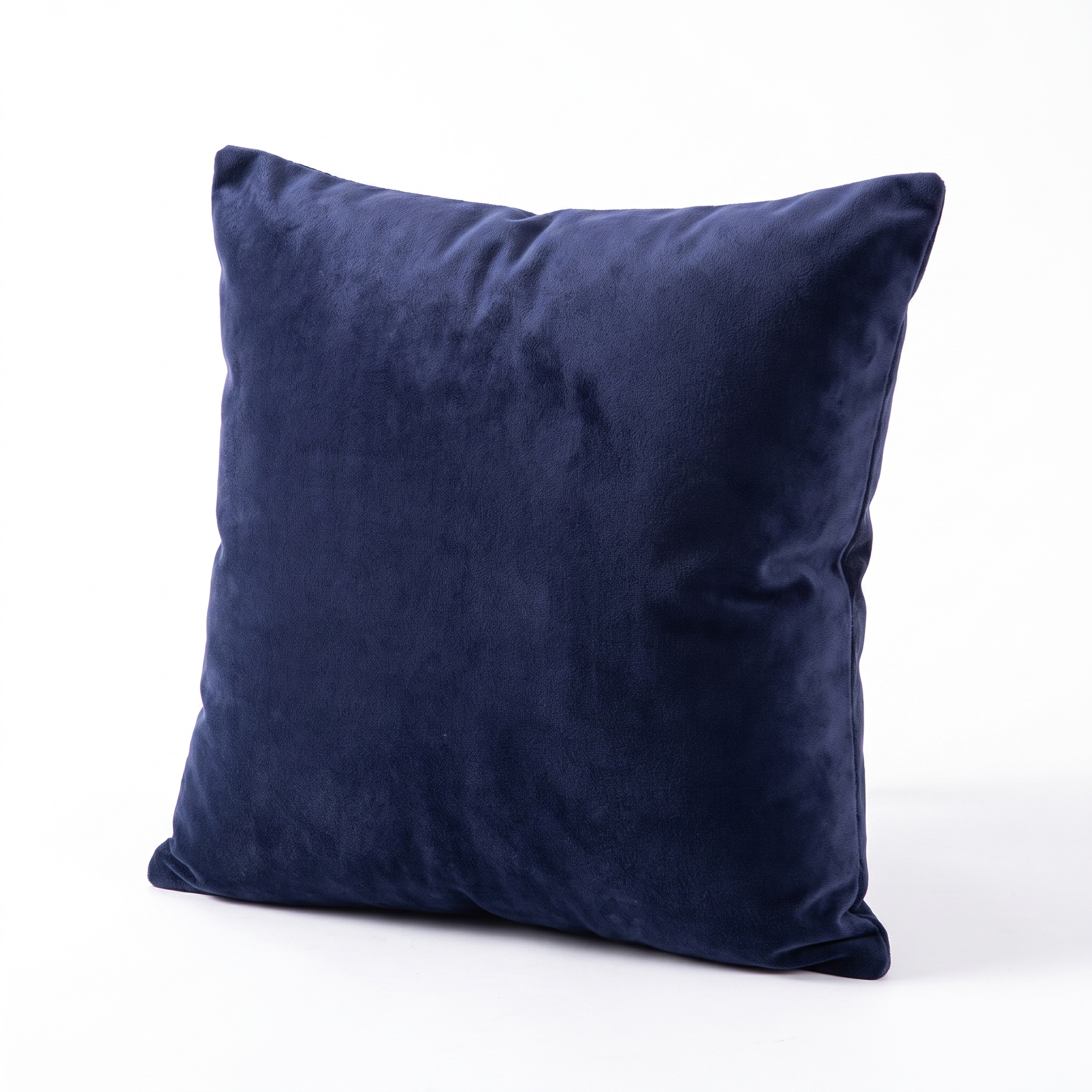 Velvet Throw Pillow Cover – Midnight Blue Velvet – product photo on a white background | Brivenzo