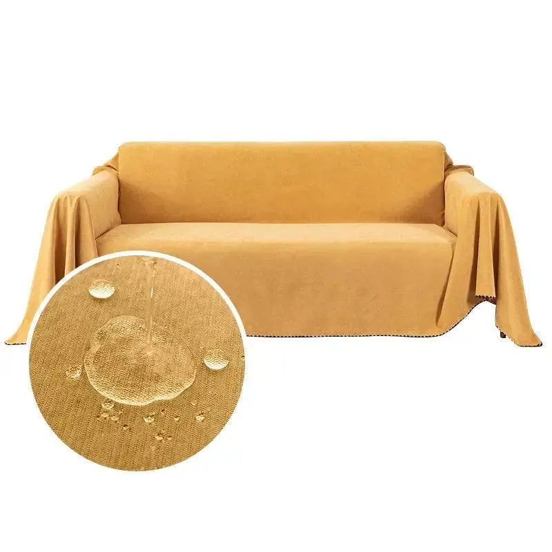 Waterproof Sofa Cover – Yellow – product view 4 | Brivenzo
