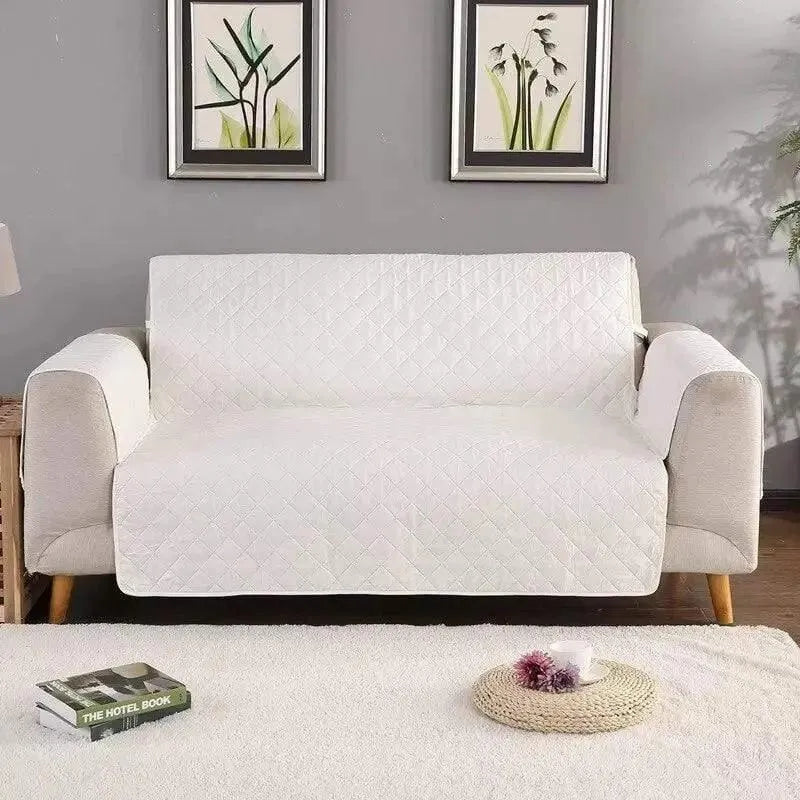 White Waterproof Quilted Furniture Cover – 22-77in – product view 4 | Brivenzo