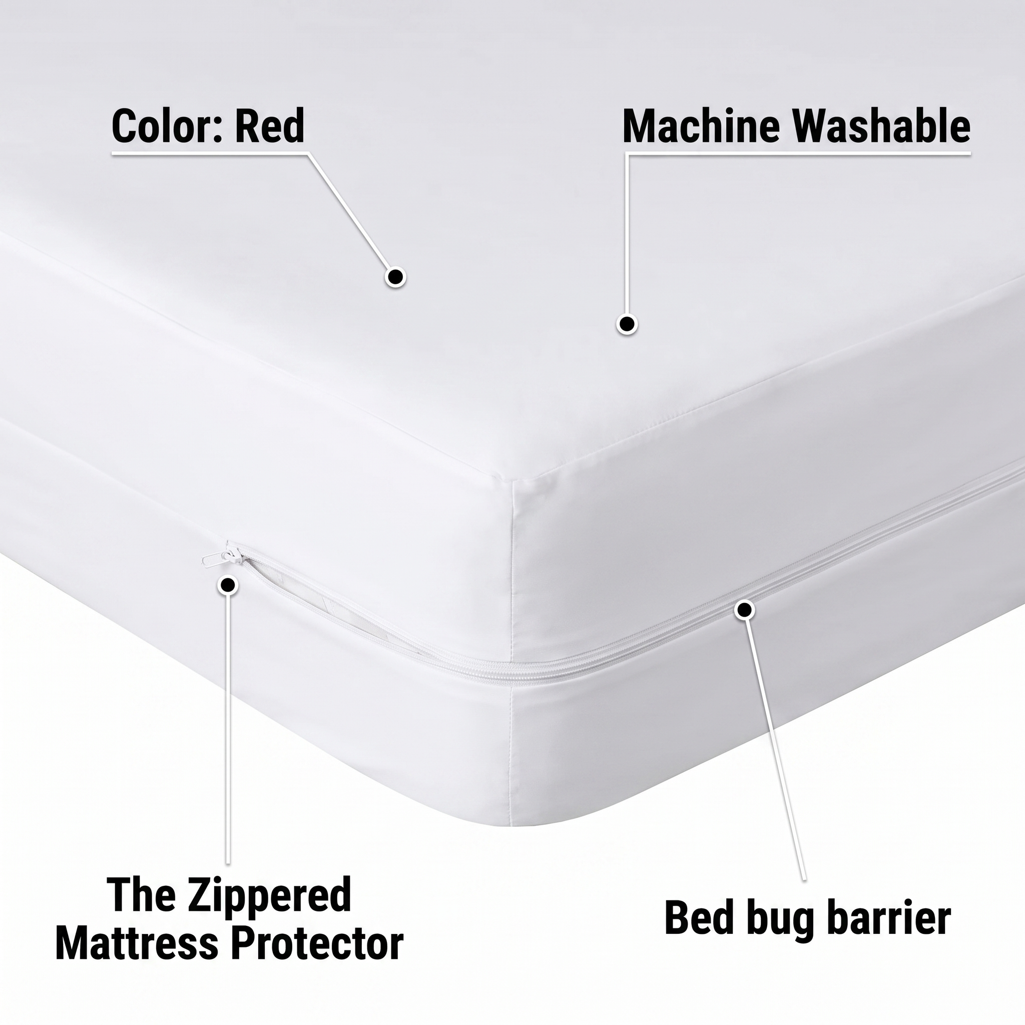 Zippered Mattress Protector – Bed Bug Barrier Cover – features and specifications overview | Brivenzo