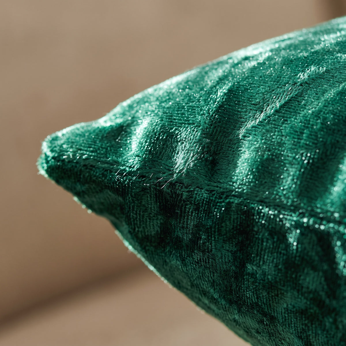 Soft Velvet Cushion Cover | Glossy Finish, 24in