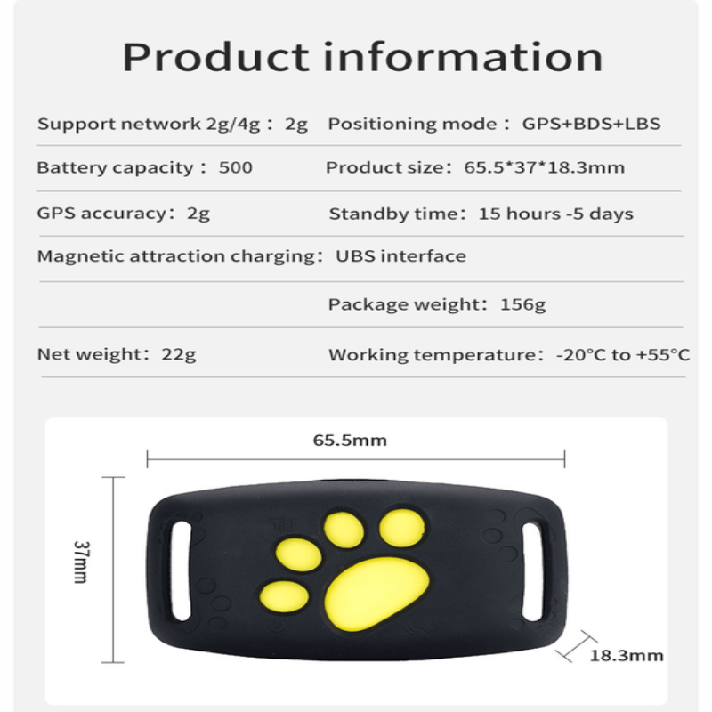 Cat GPS Tracker with Real Time Location and Rechargeable Battery, No Subscription, view 11