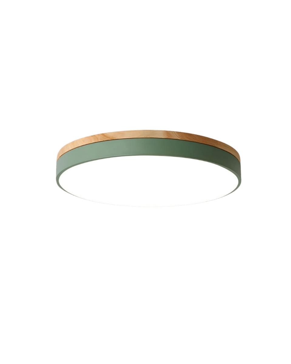 Ceiling Light with Visible Wood Grain and Neutral White 4000K Light, view 9