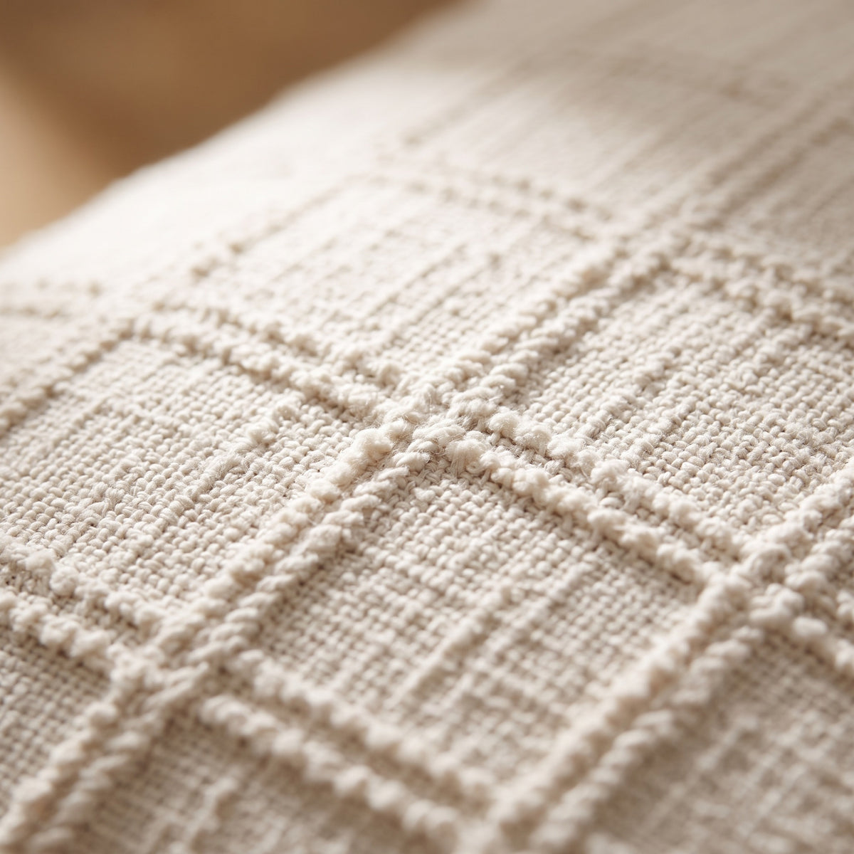 Boho Chenille Cushion Cover | Textured Weave, 16-20in