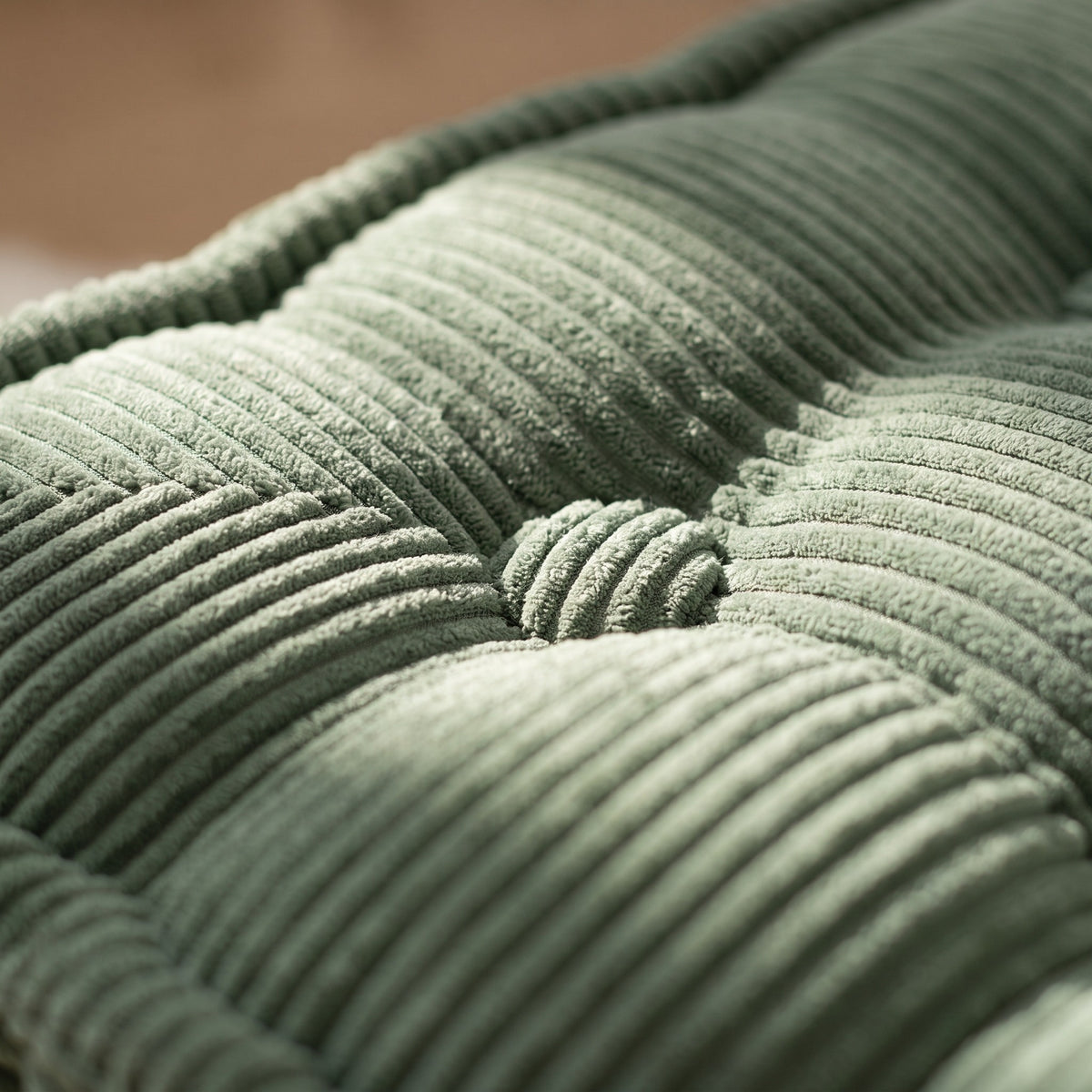 Corduroy Floor Meditation Cushion | Thick Soft Fill, 16-24in