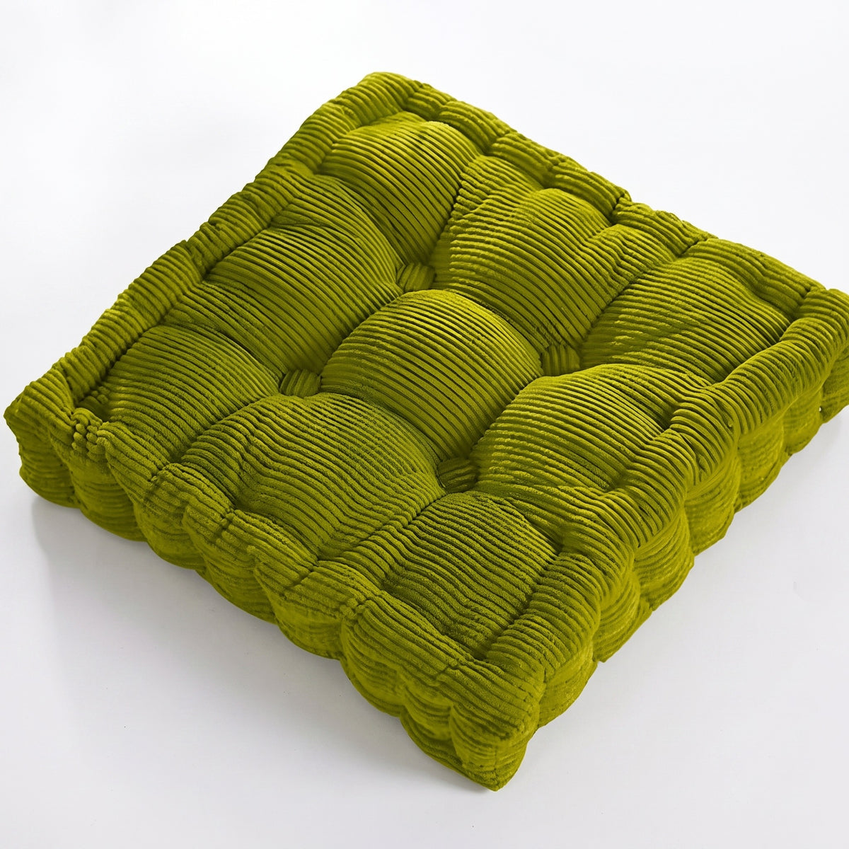 Corduroy Floor Meditation Cushion | Thick Soft Fill, 16-24in