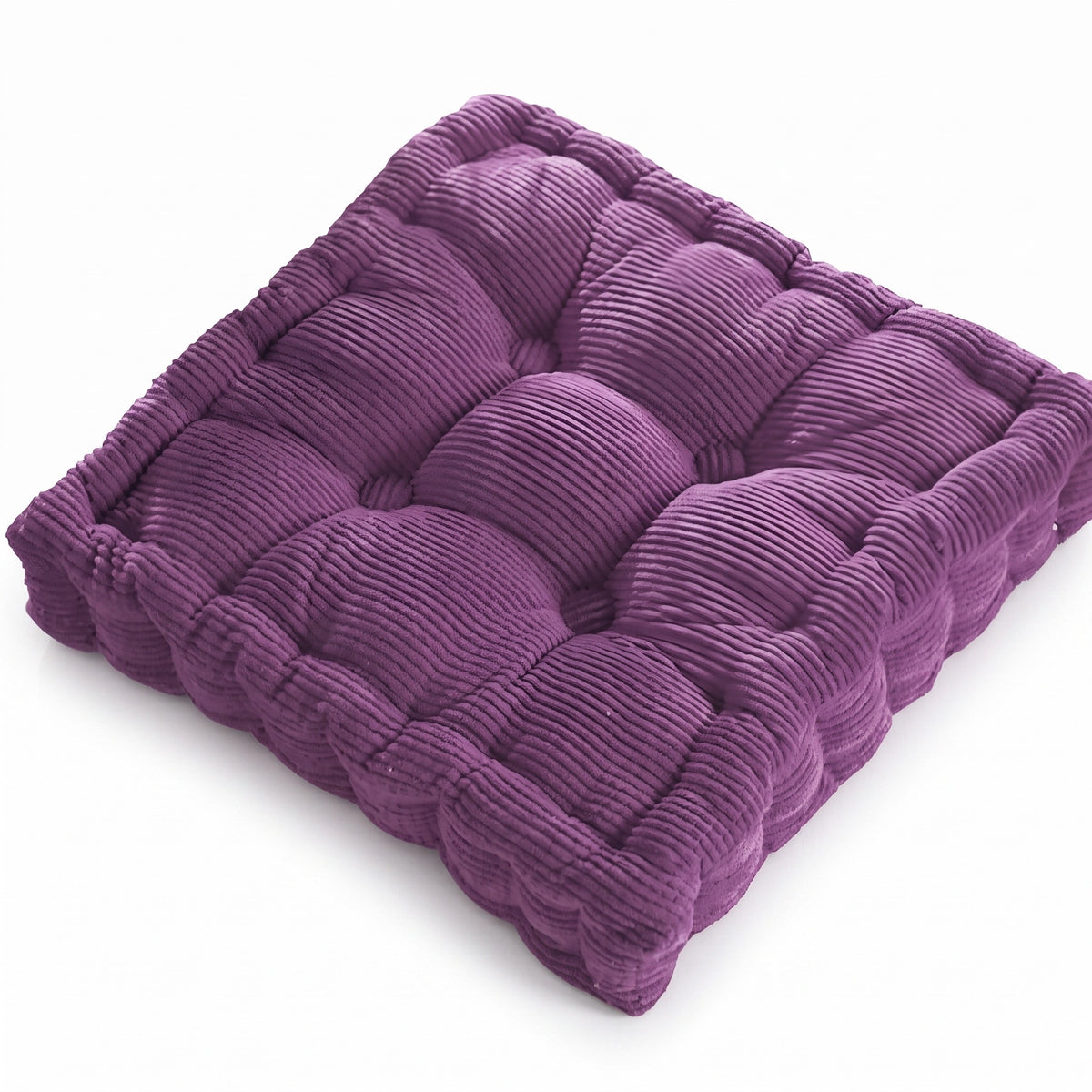 Corduroy Floor Meditation Cushion | Thick Soft Fill, 16-24in