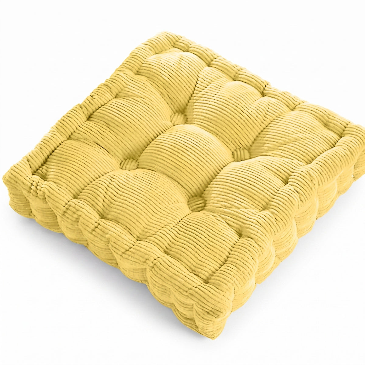 Corduroy Floor Meditation Cushion | Thick Soft Fill, 16-24in