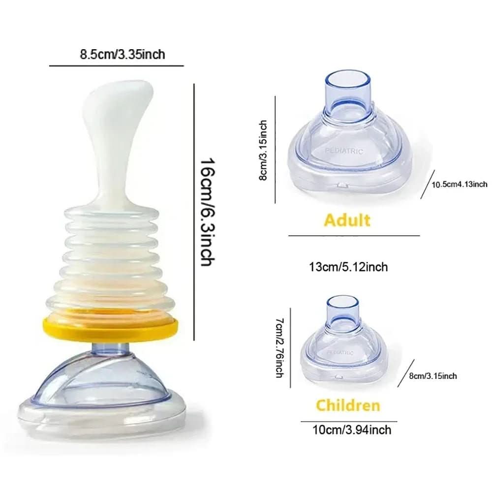Compact Anti Choking Rescue Device with Masks for Kids and Adults, view 4