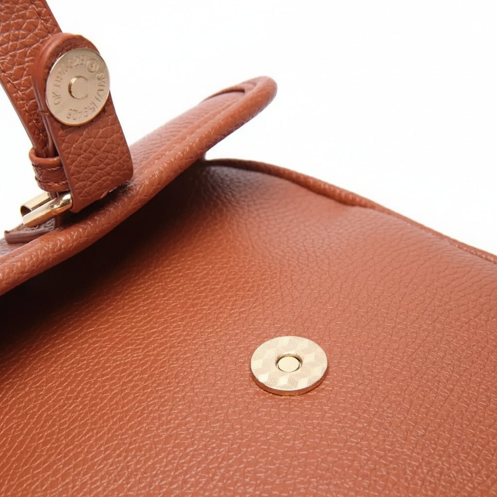 Compact Crossbody Bag with Secure Zippers and Adjustable Strap, view 6
