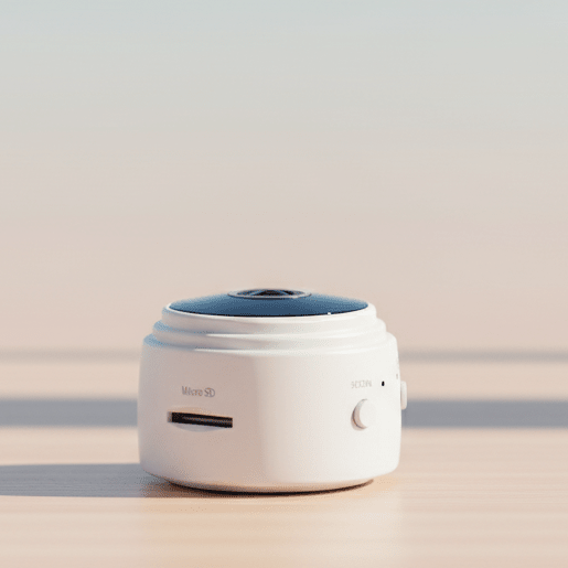 Compact Full HD Camera with 150 Degree Wide Angle, Night Vision and App Control, view 1