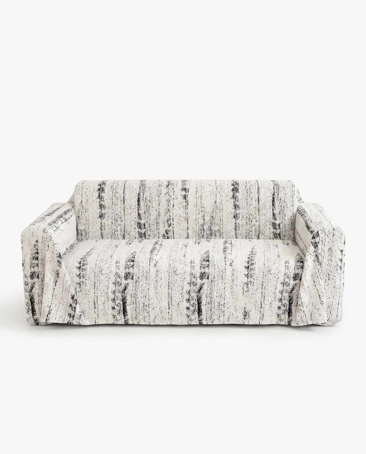 Contemporary Canvas Sofa Cover | Spill Resistant, 71-165in