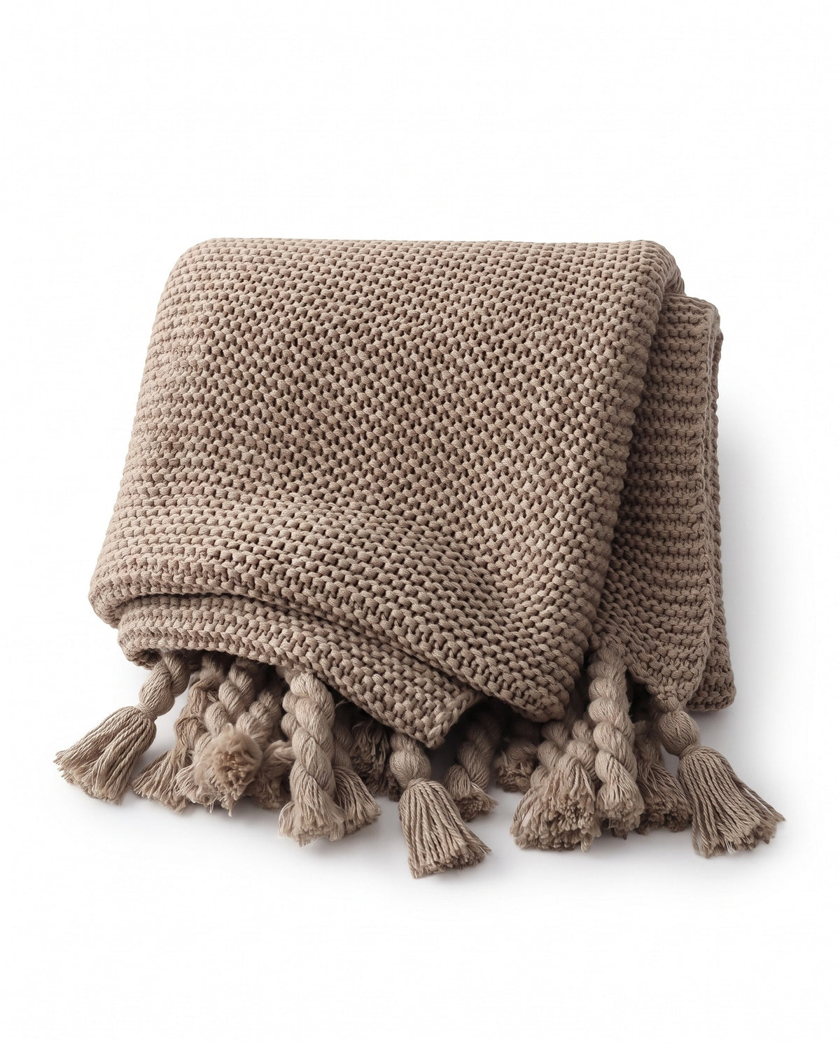 Cozy Chunky Knitted Tassel Throw Blanket | Soft Warm Handfeel, 51-94in