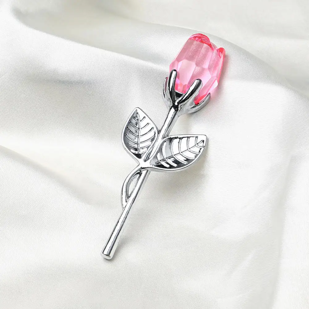 Crystal Rose with Gold or Silver Stem as a Lasting Keepsake Gift, view 4