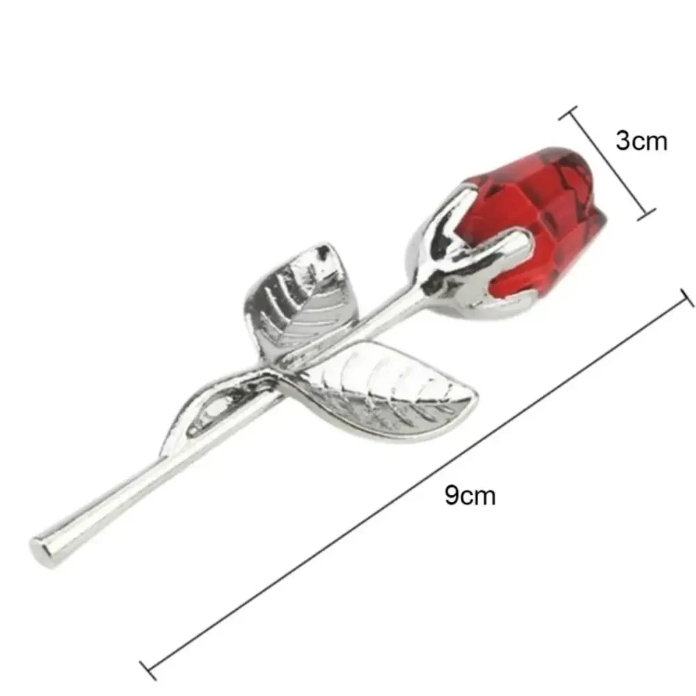 Crystal Rose with Gold or Silver Stem as a Lasting Keepsake Gift, view 6