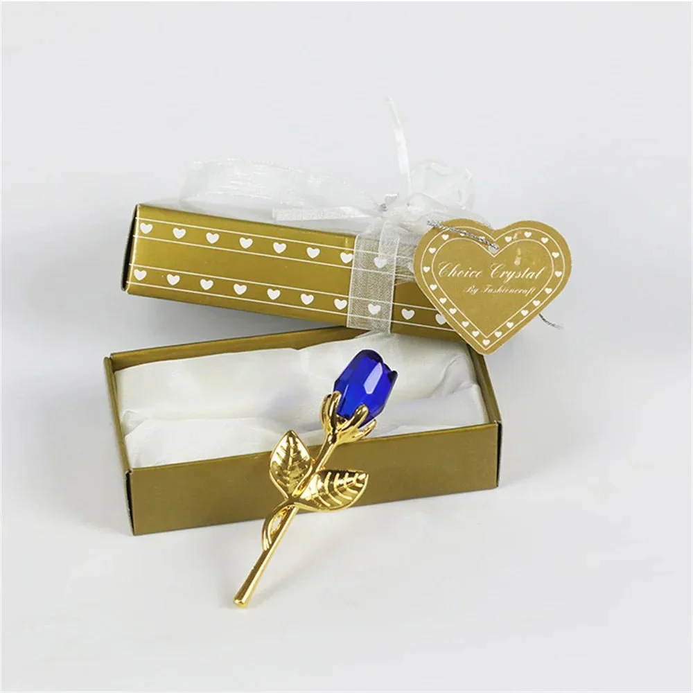 Crystal Rose with Gold or Silver Stem as a Lasting Keepsake Gift, view 14