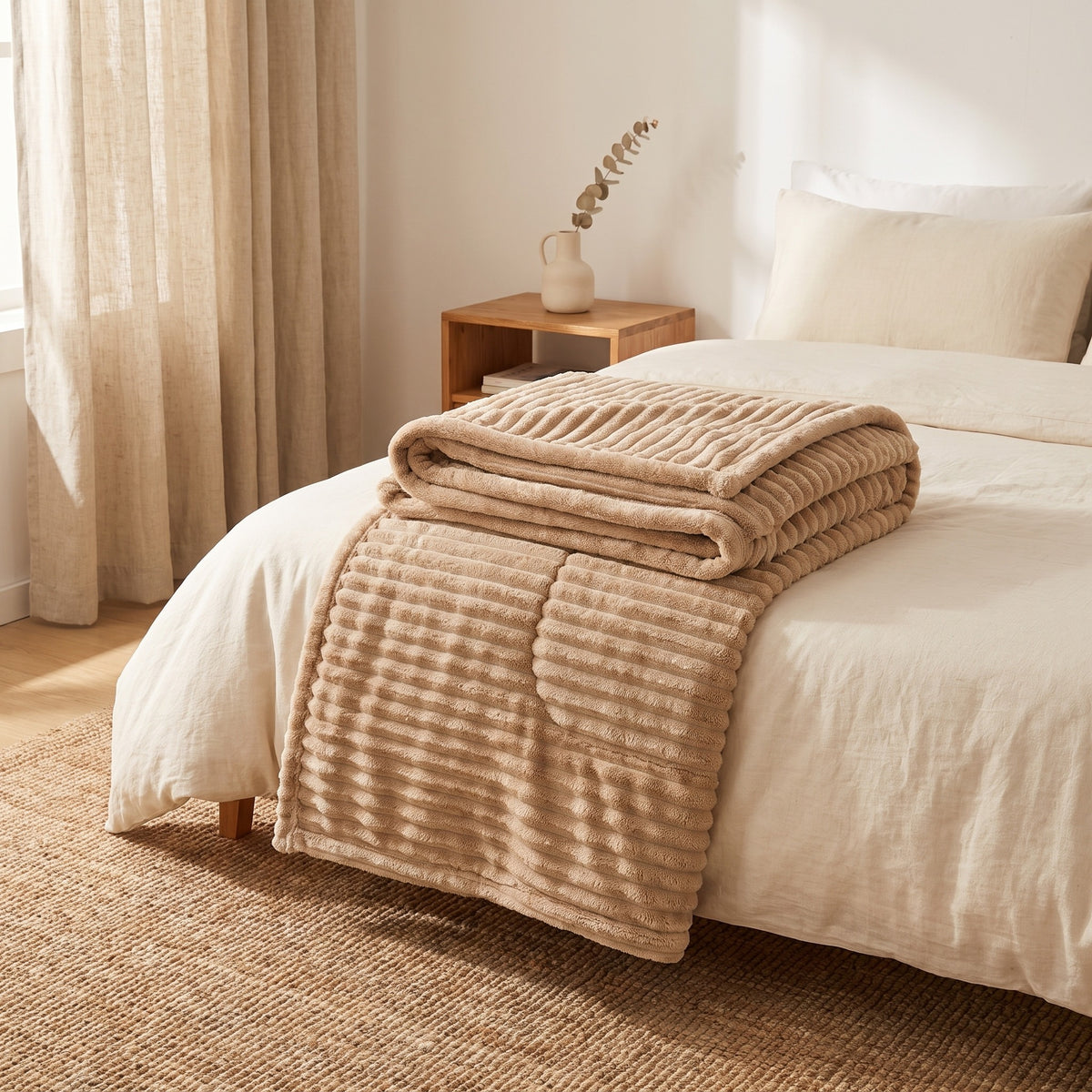 Plush Fleece Winter Blanket | Warm Throw, 39-91in