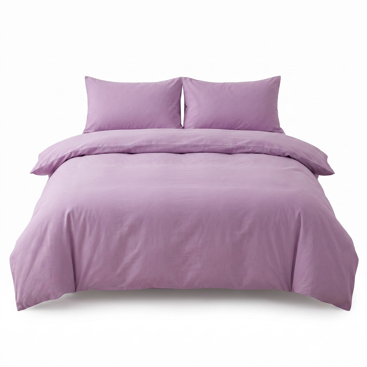 Solid Duvet Cover Set | Breathable Weave, 59-87in