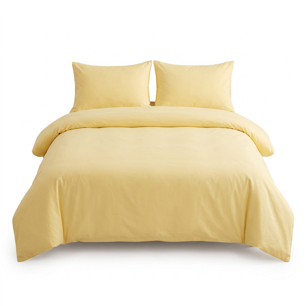 Solid Duvet Cover Set | Breathable Weave, 59-87in