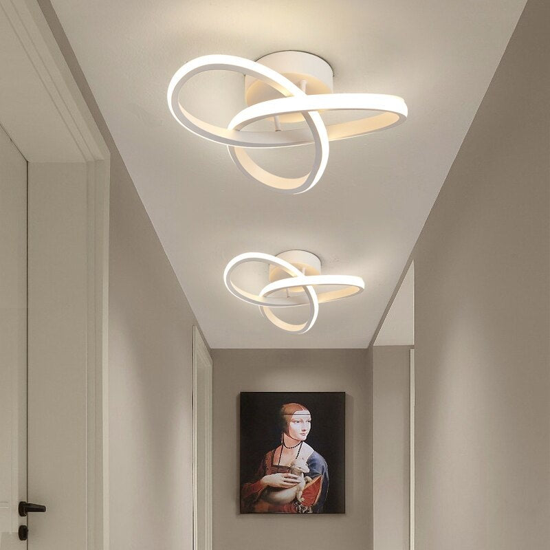 Dimmable LED Ceiling Light with Twisted Ribbon Design, 9.4 Inch, view 3