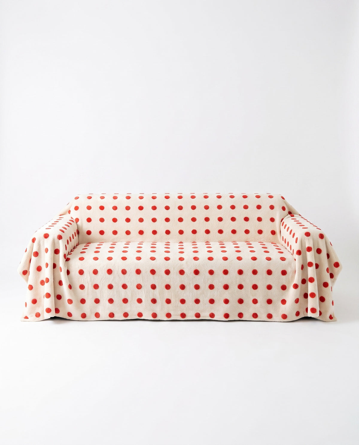 DotPlush Winter Stretch Full-Encasing Sofa Slipcover | Spill Resistant
