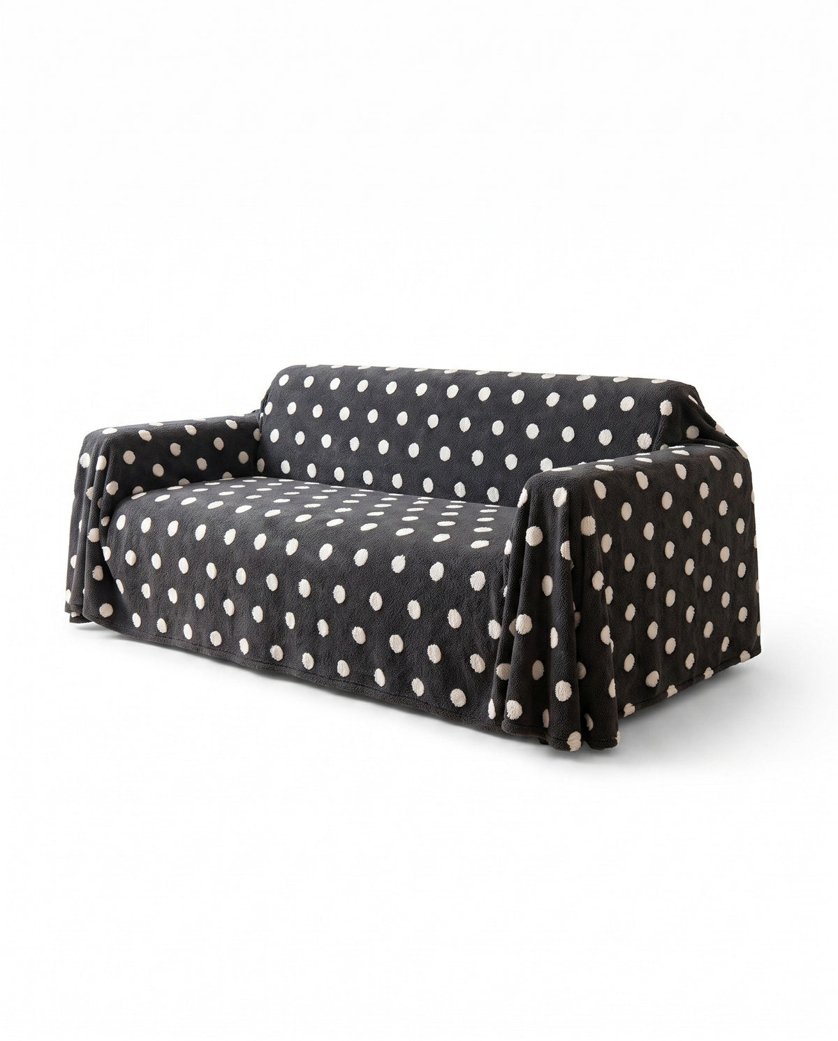 DotPlush Winter Stretch Full-Encasing Sofa Slipcover | Spill Resistant