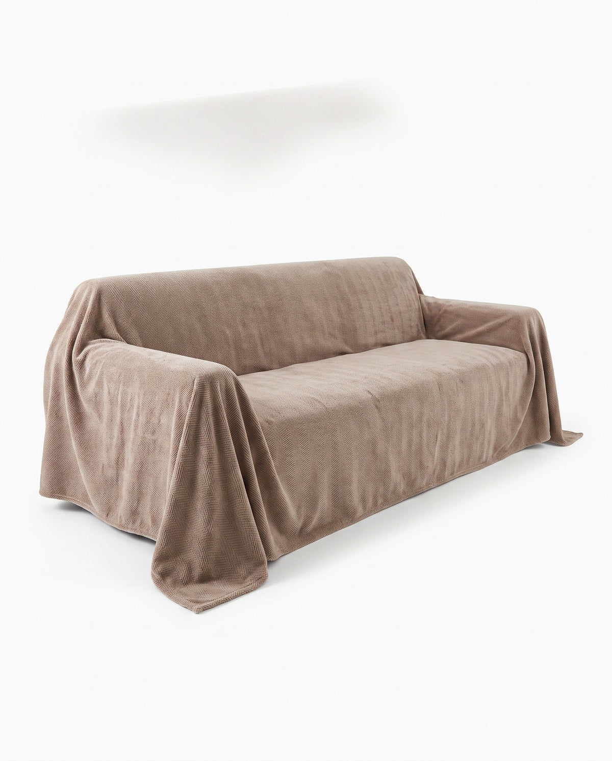 Durable Pet Friendly Herringbone Sofa Cover | Spill Resistant, 71-165in