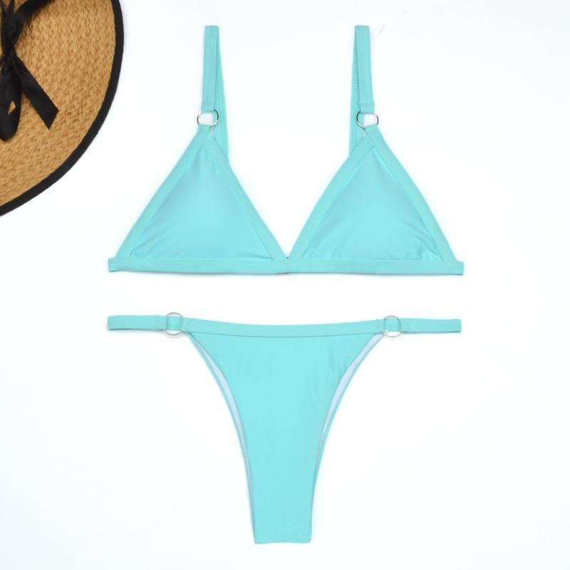 Summer | Women's Adjustable Triangle Bikini Set