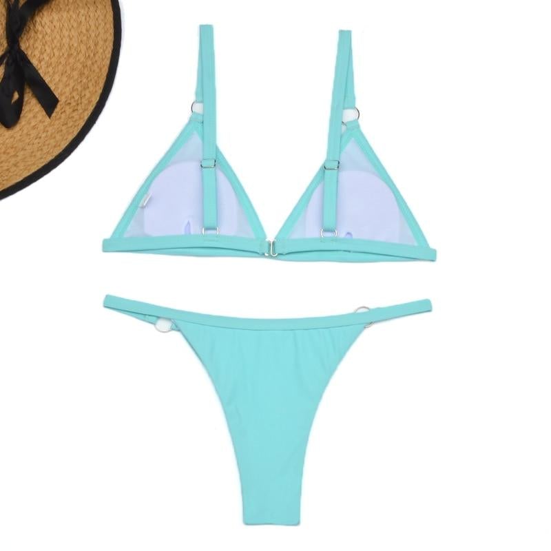 Summer | Women's Adjustable Triangle Bikini Set