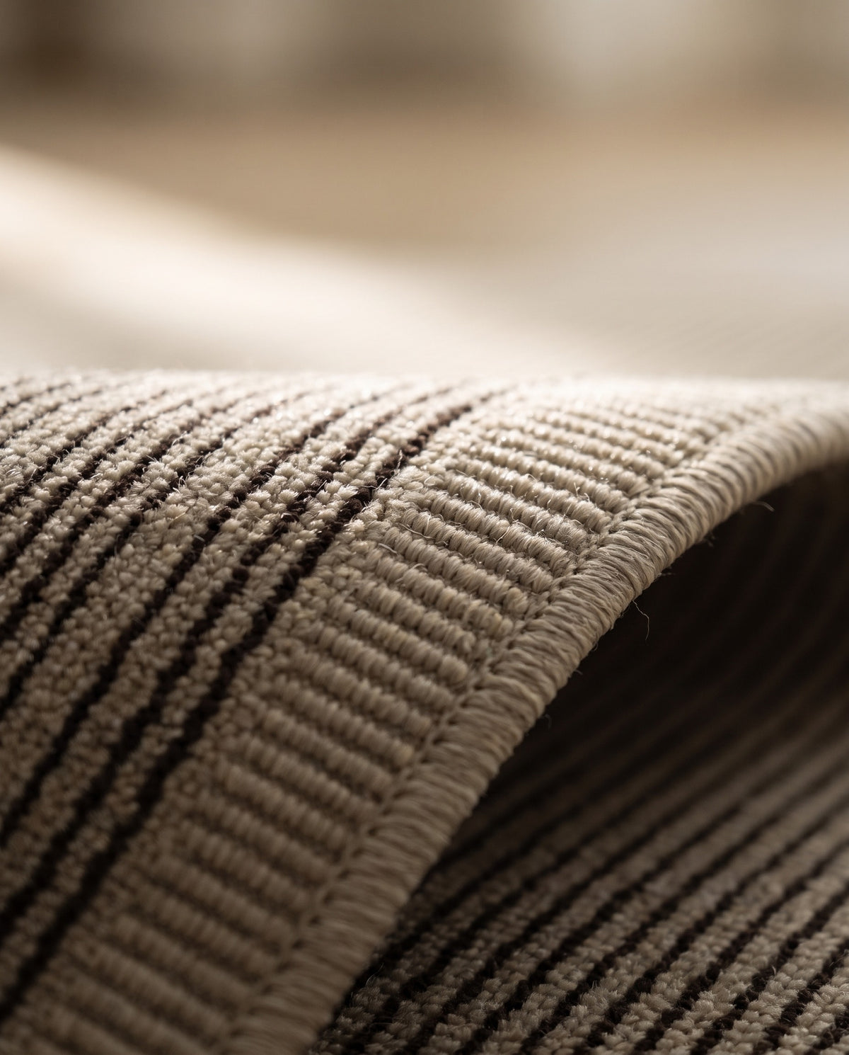 Easy Clean Rug Linear Elegance Durable Non-Slip Pet-Friendly Min | Indoor Use, 2-9ft
