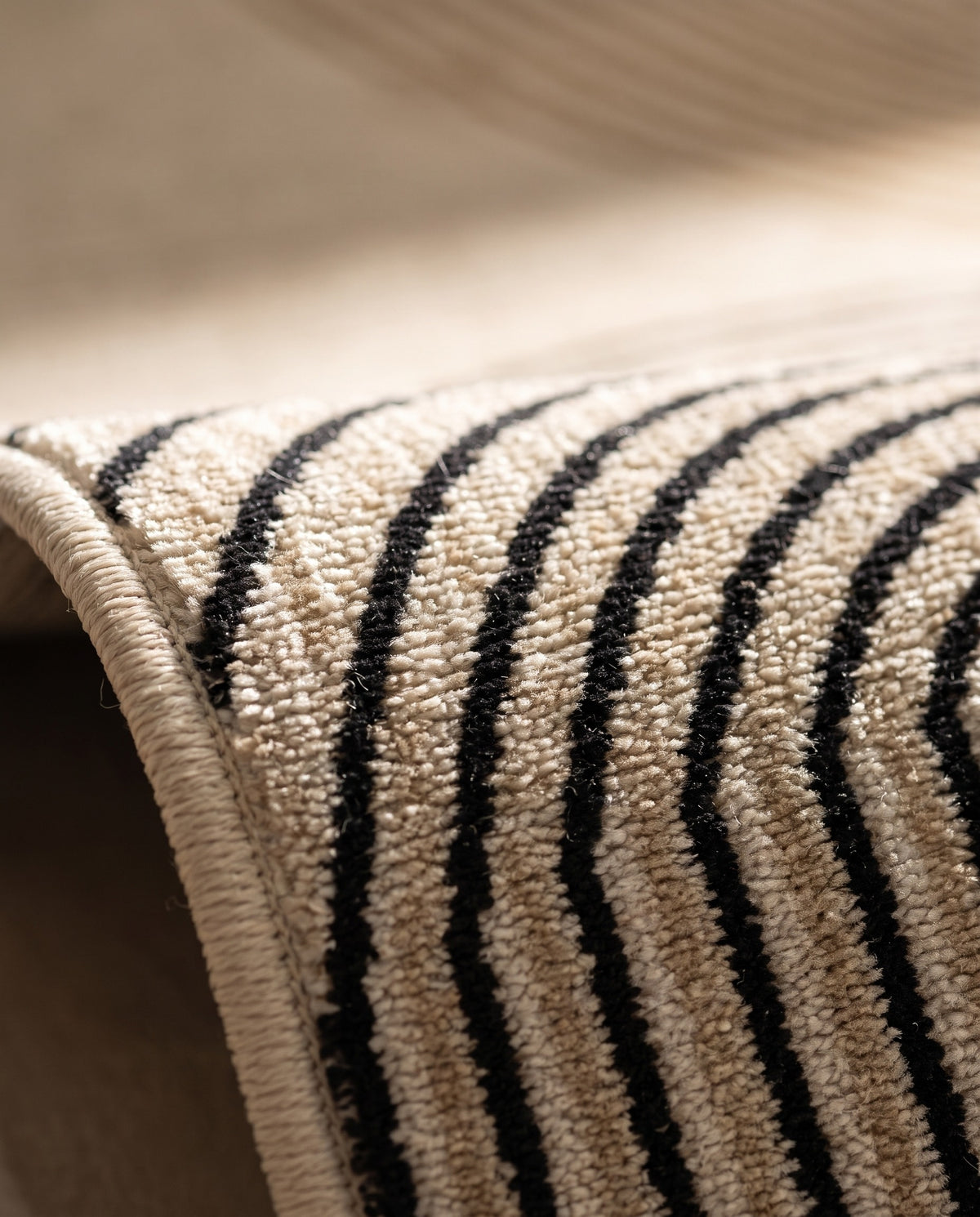 Easy Clean Rug Modern Arch-Line High-Density Polyester Doormat | Spill Resistant, 31-138in