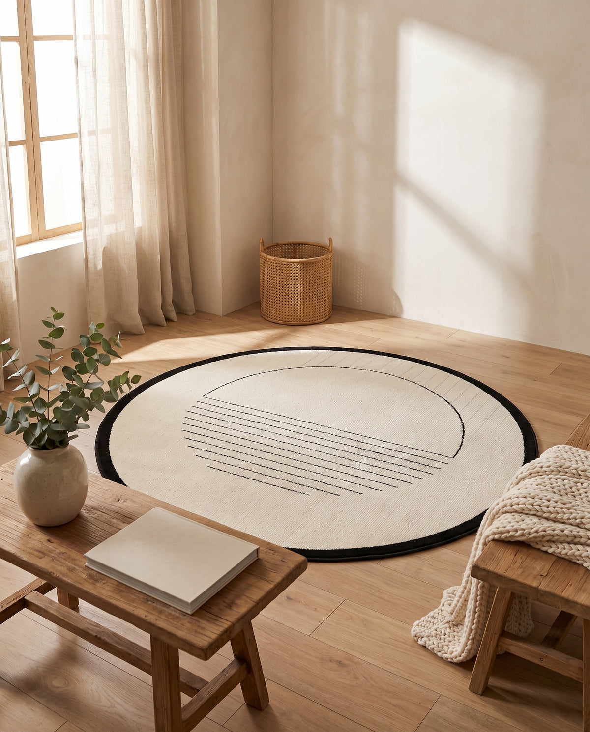 Easy Clean Rug Modern Zenith Spillproof Pet-Friendly Chic Living | Durable Pile, 6ft