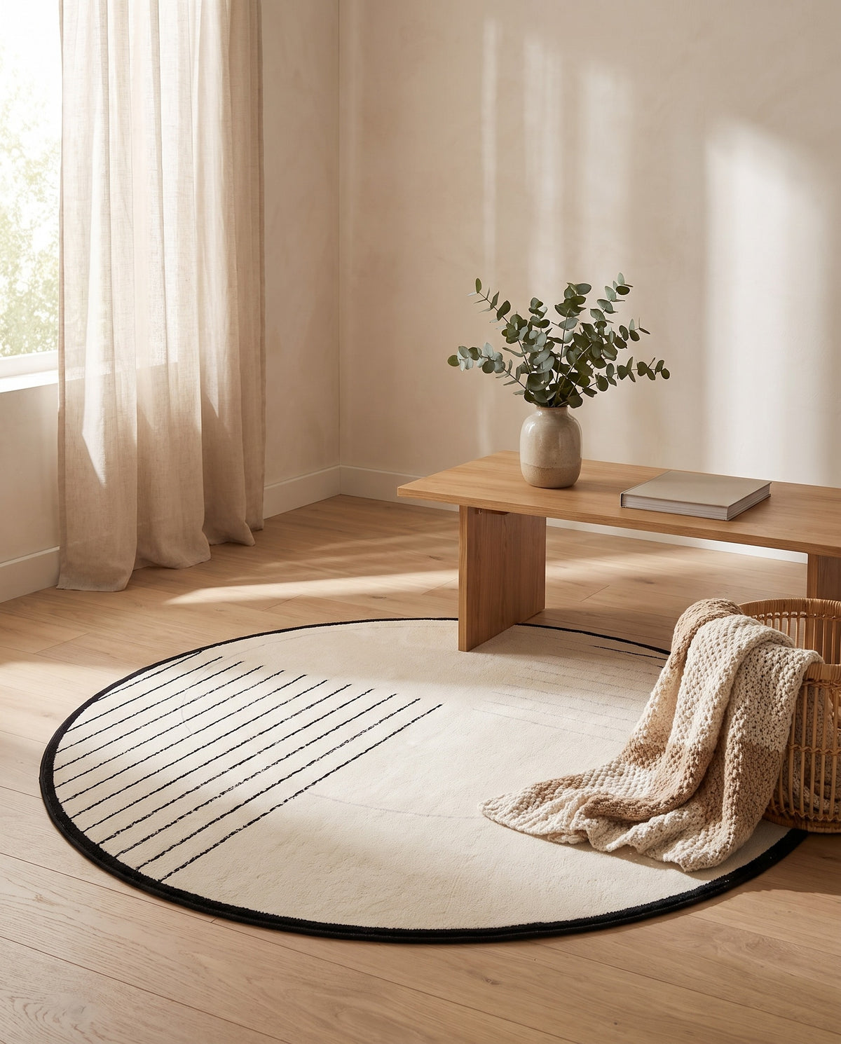 Easy Clean Rug Urban Eclipse Spillproof Pet-Friendly Chic Living | Durable Pile, 8ft