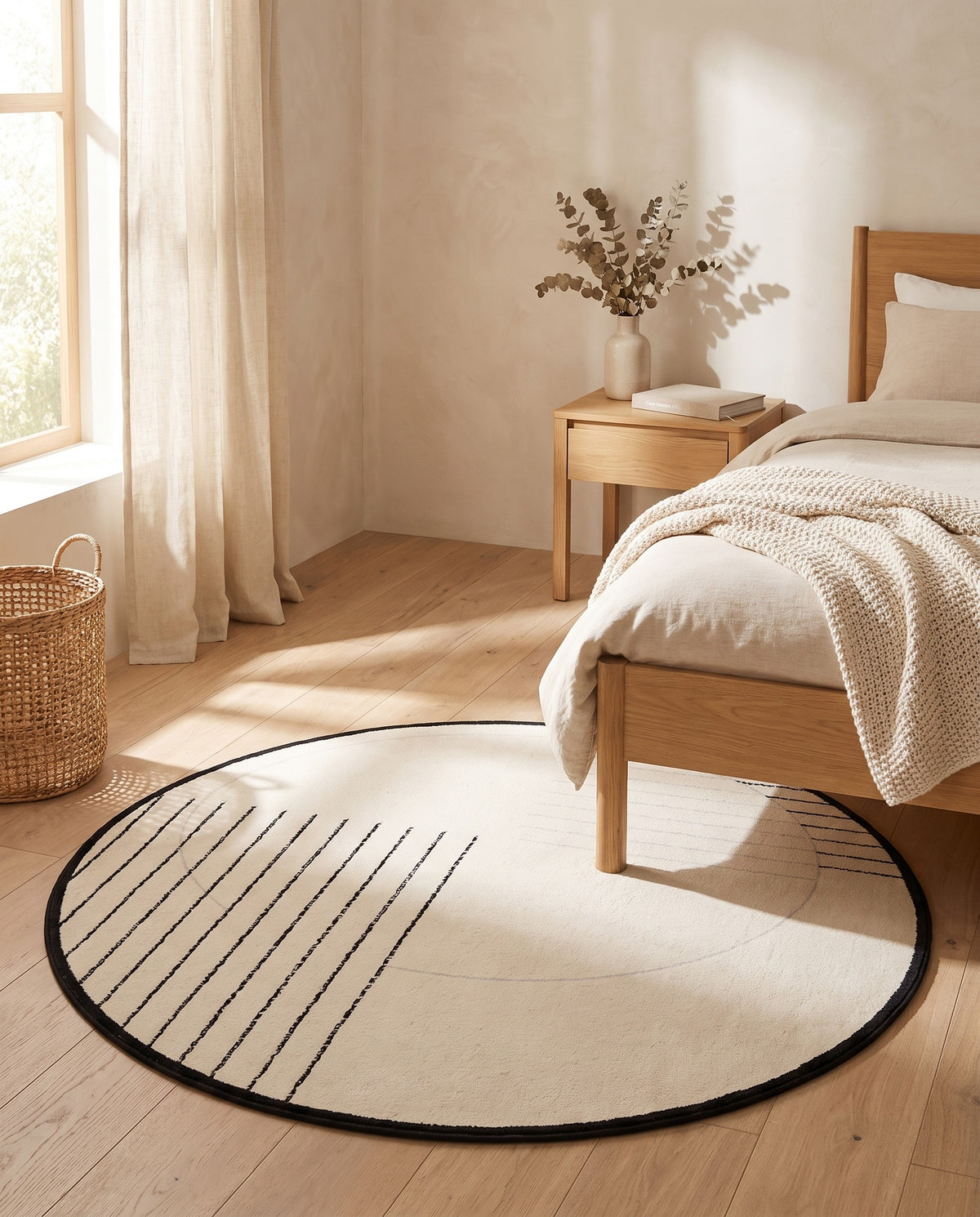 Easy Clean Rug Urban Eclipse Spillproof Pet-Friendly Chic Living | Durable Pile, 8ft