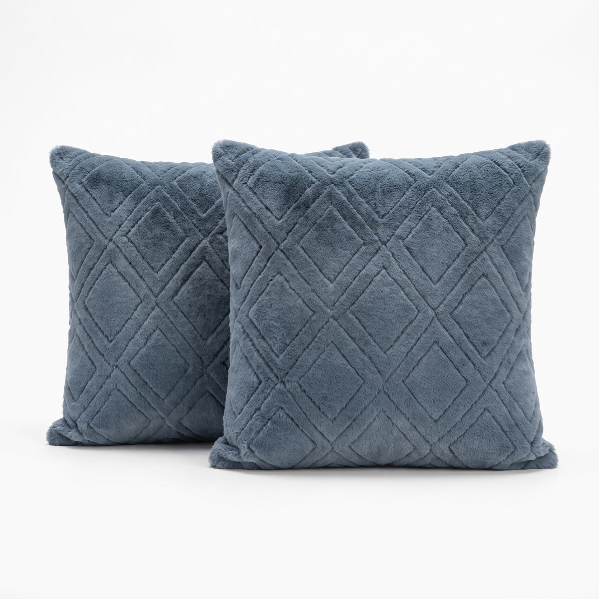 Christmas Plush Cushion Cover Set of 2 | Soft Pile, 12-26in