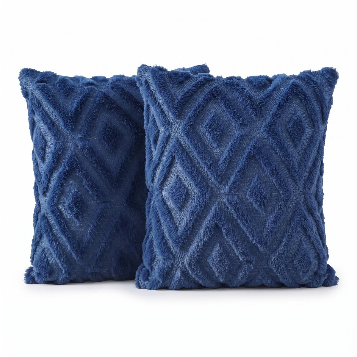 Christmas Plush Cushion Cover Set of 2 | Soft Pile, 12-26in