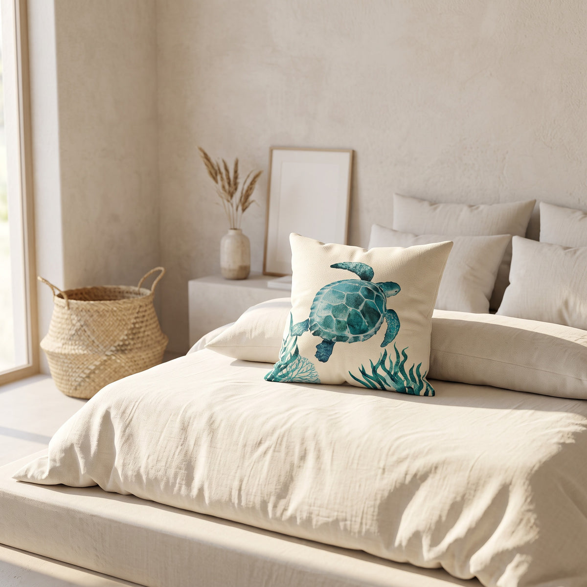 Sea Life Cushion Cover | Coastal Print, 4 Designs