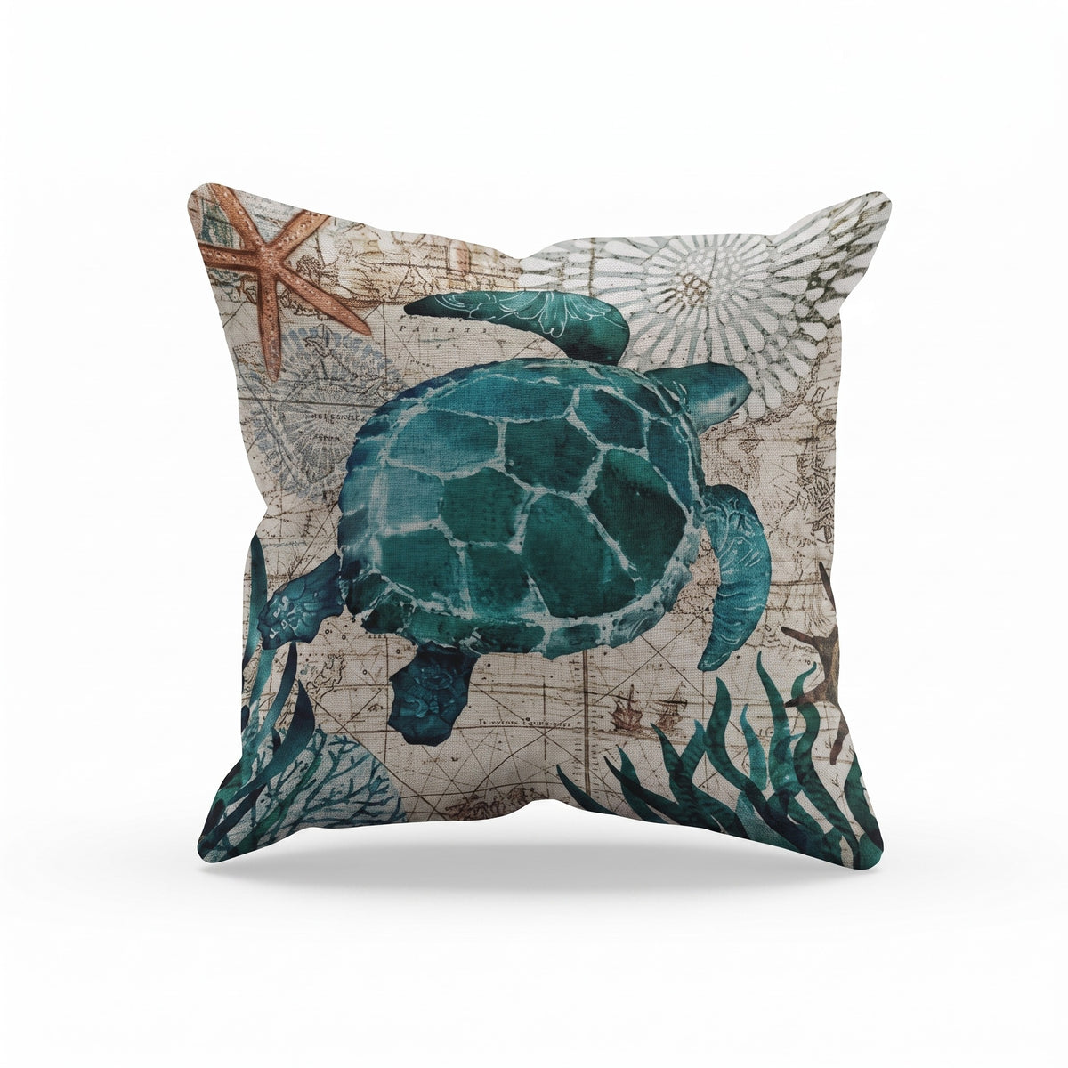 Sea Life Cushion Cover | Coastal Print, 4 Designs