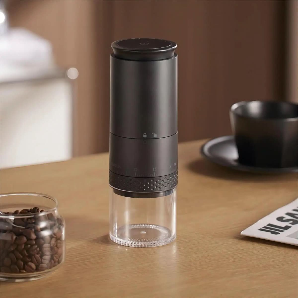 Electric Coffee Grinder with 38 Grind Settings, Rechargeable Battery and USB-C, view 5