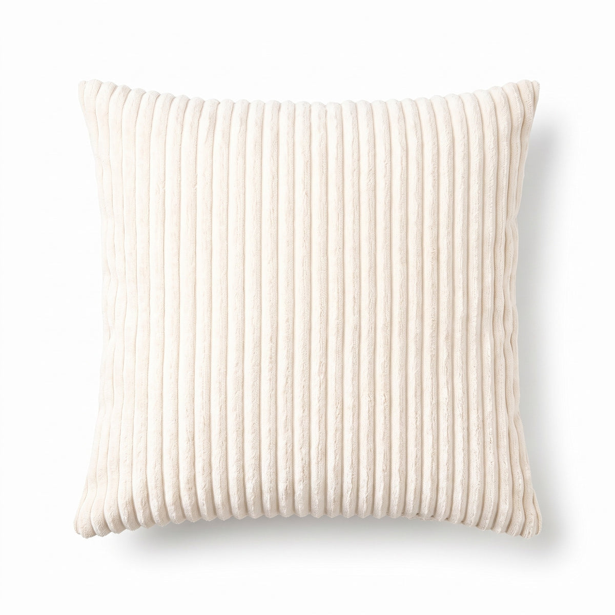 Striped Corduroy Cushion Cover | Soft Ribbed, 12-24in