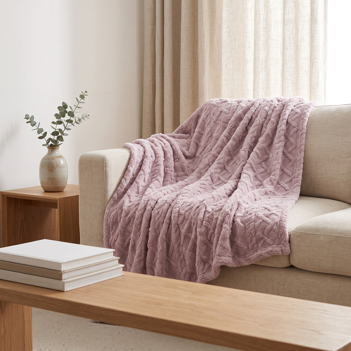 Thick Fleece Blanket | Insulating Warmth, 28-91in