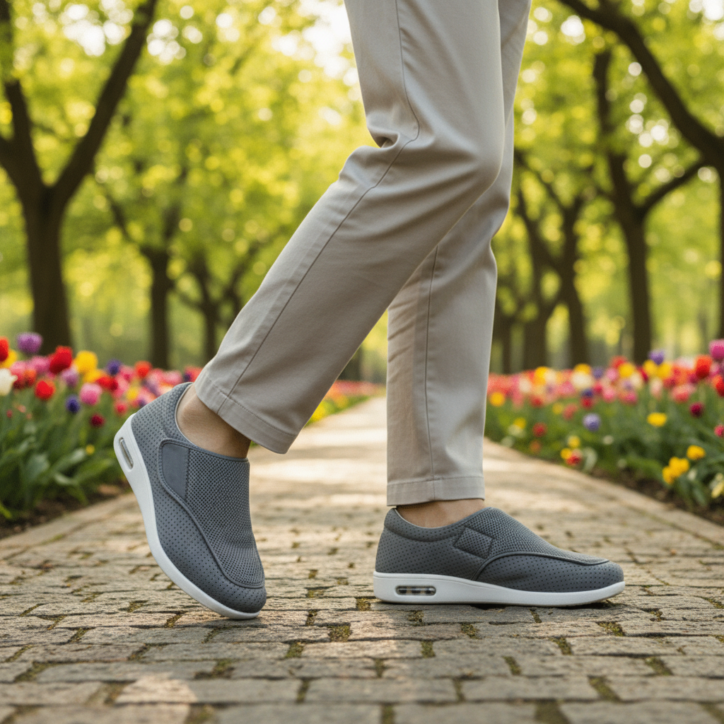 Extra Wide Shoes with Memory Foam Insole, Wide Toe Box and Seamless Lining, view 2