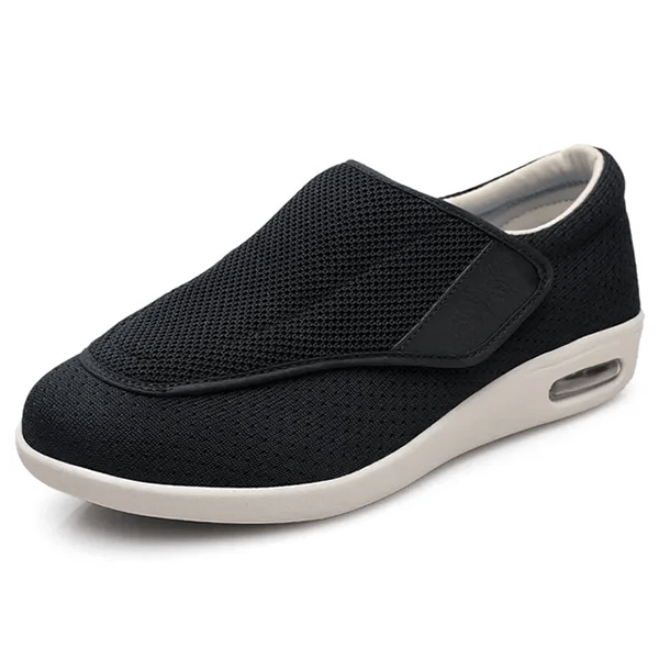 Extra Wide Slippers with Memory Foam Insole and Hook and Loop Strap, view 1