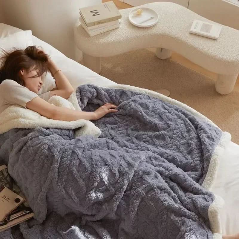 Faux Lambswool Jacquard Blanket, Machine Washable, in Five Sizes, view 5