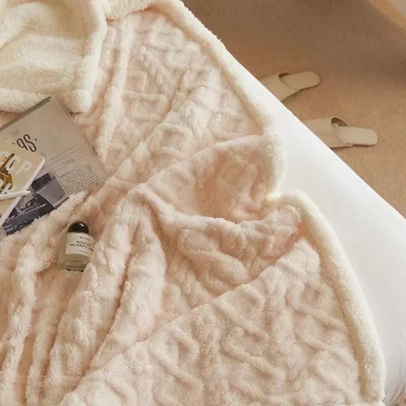 Faux Lambswool Jacquard Blanket, Machine Washable, in Five Sizes, view 9