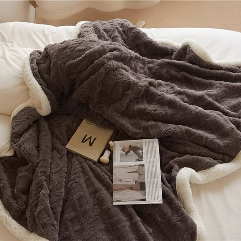 Faux Lambswool Jacquard Blanket, Machine Washable, in Five Sizes, view 10
